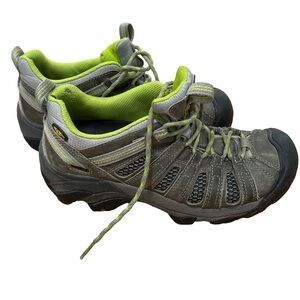 KEEN Women’s Size 8.5 Brown Leather Lace Up Work Boots Durable Outdoor